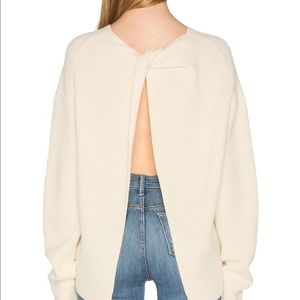 Theory Cashmere Open Back Sweater